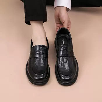 Туфли мужские низкие черный Shouba