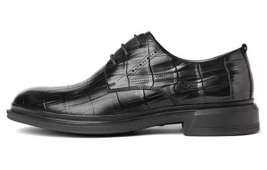 Туфли мужские низкие однотонные Belle, черный