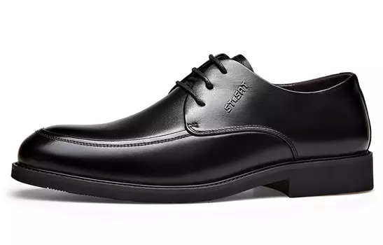 Туфли мужские низкие St&Sat, цвет Black Fleece-Lined