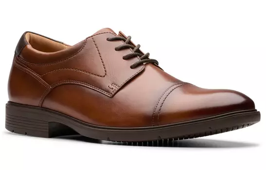 Туфли мужские низкие темно-коричневые Clarks