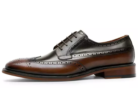 Туфли мужские низкие темно-коричневые Desai