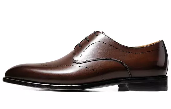 Туфли мужские низкие темно-коричневый цвета щетки Thom Wills