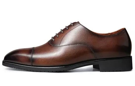 Туфли мужские низкие темно-коричневый цвета щетки Zuti