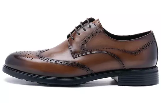 Туфли мужские низкие желто-коричневый/черный Charriol