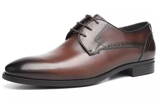 Туфли мужские с низким верхом светло-кофейные Charriol, цвет Light Coffee