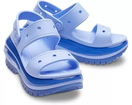 Туфли на каблуках Classic Mega Crush Sandal Crocs, лунное желе