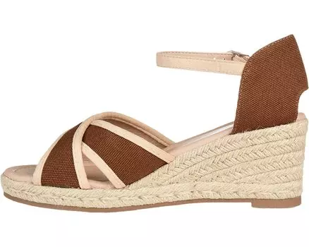Туфли на каблуках Comfort Foam Brene Wedge Journee Collection, коричневый