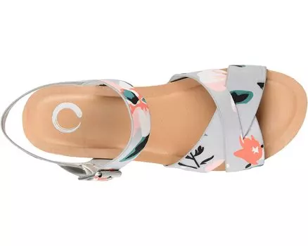 Туфли на каблуках Comfort Foam Valentina Sandals Journee Collection, цветочный