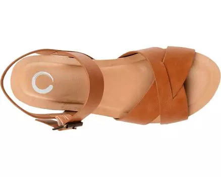 Туфли на каблуках Comfort Foam Valentina Sandals Journee Collection, тан