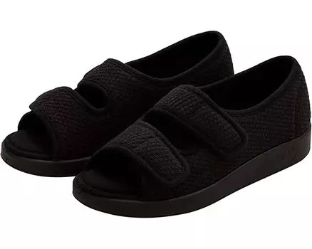 Туфли на каблуках Easy Closure Open Toed Sandals - Indoor & Outdoor Silverts, черный