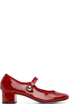 Туфли на каблуках Fabienne Mary Jane красного цвета Repetto