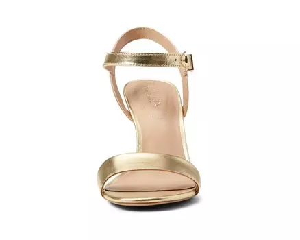 Туфли на каблуках Gwen Leather Sandal LAUREN Ralph Lauren, бледное золото