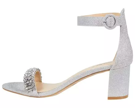 Туфли на каблуках James Jewel Badgley Mischka, серебряный блеск