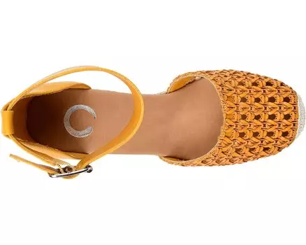 Туфли на каблуках Sierra Espadrille Sandal Journee Collection, горчица