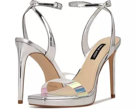 Туфли на каблуках Zadie 8 Nine West, серебро