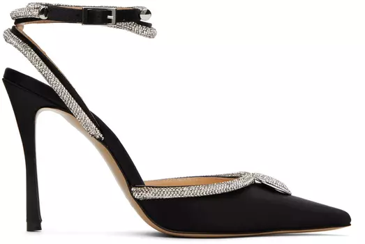 Туфли на каблуке 110 Black Crystal Heart MACH & MACH
