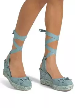 Туфли на каблуке Alma en Pena, цвет Azul Jaspeado