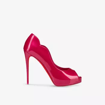 Туфли на каблуке Christian Louboutin лакированные, розовый