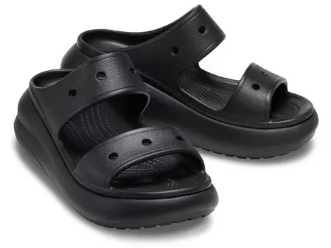Туфли на каблуке Crocs Classic Crush Sandal, черный
