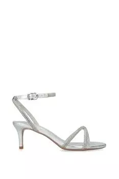 Туфли на каблуке из ткани Stargaze 60 Carvela, серебро