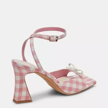 Туфли на каблуке Loise в белой розовой полоске Dolce Vita