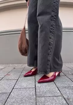 Туфли на каблуке Manfield, красный