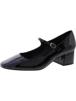 Туфли на каблуке Mary Jane Womens Patent Slip On Hawke Steve Madden, черный