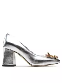 Туфли на каблуке R.Polaski, серебряный