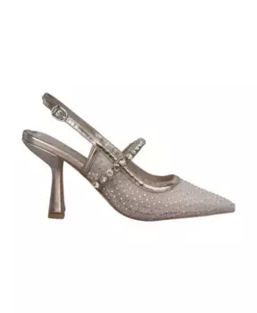 Туфли на каблуке с кристаллической сеткой Alma En Pena, желтый