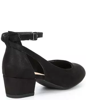 Туфли на каблуке с вырезами Lulaa для девочек GB (для малышей), черный