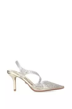 Туфли на каблуке Symmetry Court Vinyl 80 Carvela, металлик