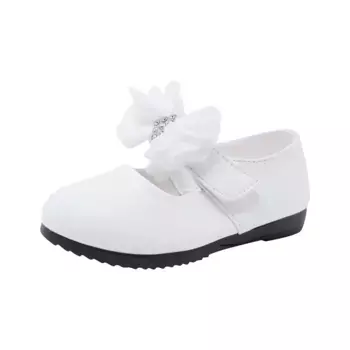 Туфли на липучке Family Trends «Балерина» с практичной застежкой-липучкой, белый