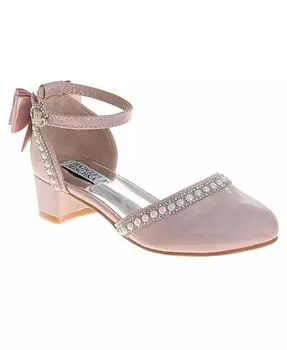 Туфли на низком каблуке для маленьких девочек. (Для маленьких детей/Для больших детей) Badgley Mischka, розовый