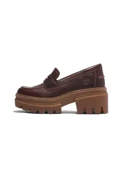 Туфли на платформе Everleigh Loafer Timberland, цвет dark brown full grain