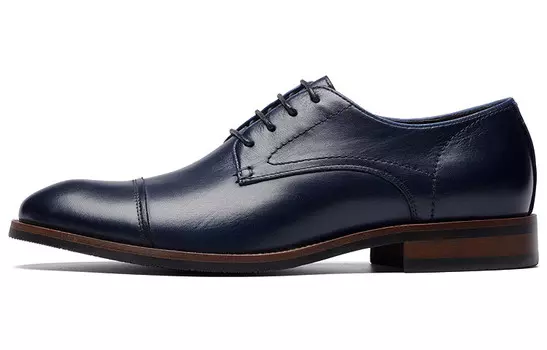 Туфли на платформе мужские низкие синие Anthony Miles