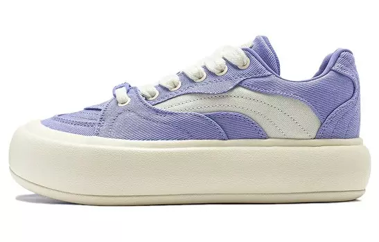 Туфли на платформе Puff Lifestyle женские с низким верхом Фиолетовый/Белый Lining