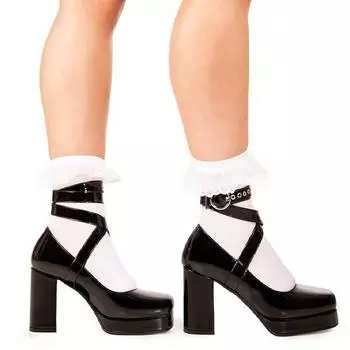 Туфли на платформе с надписью «Слушай больше» Lamoda, черный