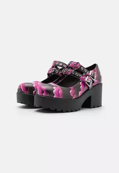Туфли на платформе Tira Mary Jane Shoes Fuschia Clouds Edition Koi Footwear, розовый