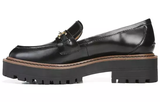 Туфли на платформе женские низкие черные Sam Edelman