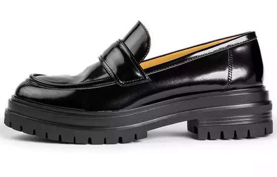 Туфли на платформе женские низкие черные Tony Bianco