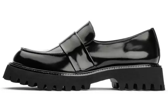 Туфли на платформе женские низкие черные Tony Bianco