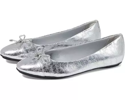 Туфли на плоской подошве Anne Klein Luci Ballet Flats, серебряный