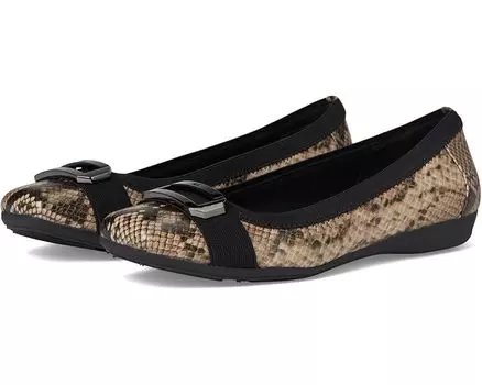 Туфли на плоской подошве Anne Klein Uplift, цвет Black White Snake