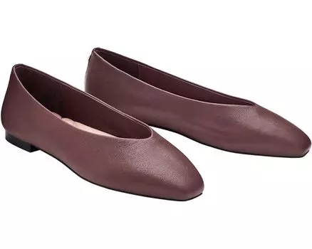 Туфли на плоской подошве Birdies Crane Leather Flat, цвет Port