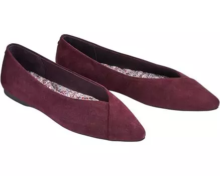 Туфли на плоской подошве Birdies Goldfinch Suede Flat, цвет Mulberry