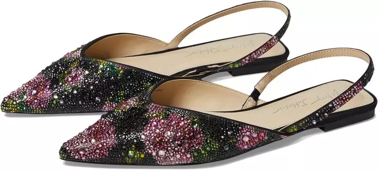 Туфли на плоской подошве Blue by Betsey Johnson Vance Mule, цвет Black/Pink Floral