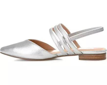 Туфли на плоской подошве Brinney Flat Journee Collection, серебро