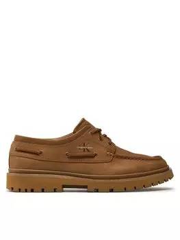 Туфли на плоской подошве Calvin Klein Jeans Hybrid Boat Shoe Slipon Lh Btw YM0YM00937, коричневый