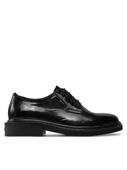 Туфли на плоской подошве Calvin Klein Postman Derby Pat HM0HM01685, черный