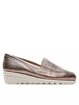 Туфли на плоской подошве Caprice, серый